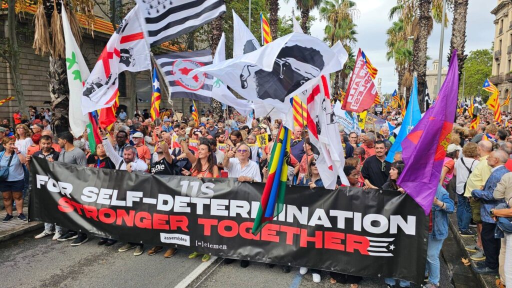 Douar Ha Frankiz à la Diada à Barcelone