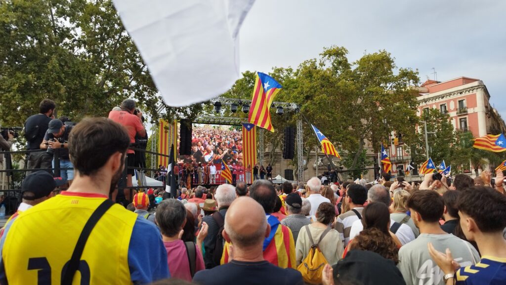 Douar Ha Frankiz à la Diada à Barcelone