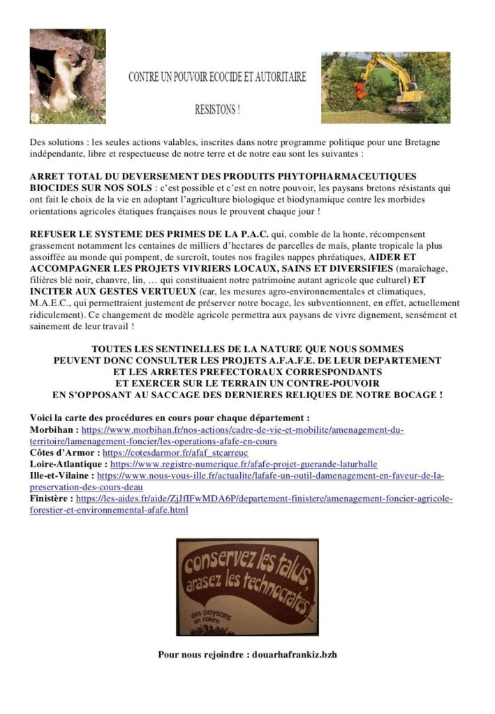 UN NOUVEAU REMEMBREMENT MENACE LA BRETAGNE !